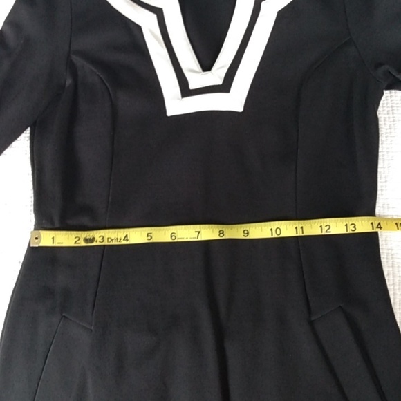Ponte knit dress LBD Lands End size 4 - Picture 5 of 12